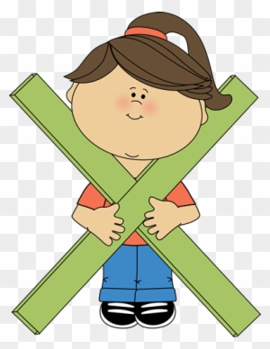 Kid Standing Behind Math Multiplication Symbol Clip - Multiplication Symbol Clip Art