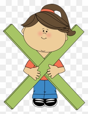 Kid Standing Behind Math Multiplication Symbol Clip - Multiplication Symbol Clip Art