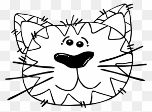 Big Image - Cat Face Coloring Page