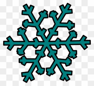 Teal Snowflake Clip Art - Teal Snowflake Clipart