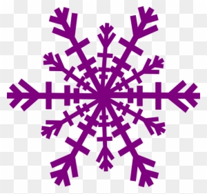 Purple Snowflake Clip Art - Purple Snowflake Clipart Transparent Background