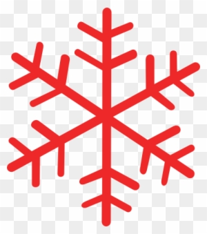 Snowflakes Clip Art 5 Snowflake Designs Snowflakes - Red Snowflake Clipart