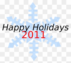 Happy Holidays Snowflake Clip Art - Happy New Year And It Partner