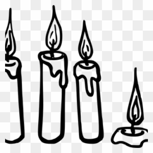 Candle Clipart Black And White Candle Vector Graphics - Icon