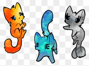 Elemental Kittens Adoptables - Cool Cute Fnaf Drawings