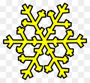 Yellow Snowflake Clipart
