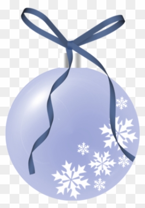Christmas Blue Snowflake Ornament Clip Art - Christmas