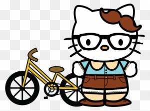Kitty Clip Art - Hello Kitty Bike Png