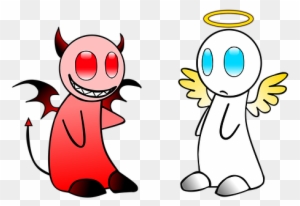 Angel Devil Gut Evil Sky Contrary Hell Dif - Angel And Devil - Tote Bags Angel Devil Gut Evil Sky Contrary Hell Dif - Angel And Devil - Tote Bags