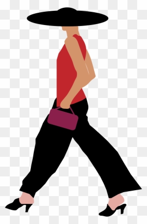 Clipart Woman Walking