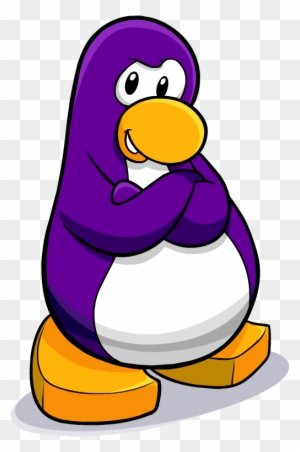 Purple Penguin Artwork - Club Penguin Purple Penguin