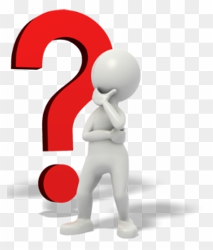 Stick Man Thinking Clipart - Human Question Mark Png
