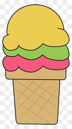 Ice Cream Cone For I Clip Art Image Colorful Ice Cream - Ice Cream Cones Clip Art
