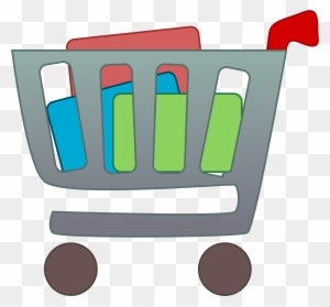 Grocery Shopping Clipart - Items In A Shopping Cart