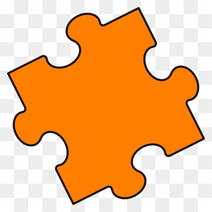 At Clipart - Puzzle Piece Blue