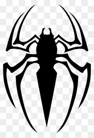 spiderman logo outline