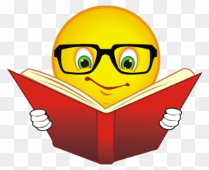 Books And Reading - Smiley Face Reading A Book
