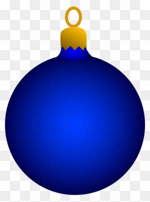 Pictures Of Christmas Ornaments - Blue Ornament Clipart