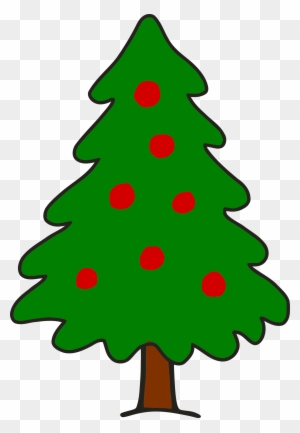 Simple Christmas Tree - Clip Art Christmas Tree