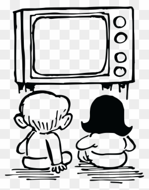 couch and tv clipart kids