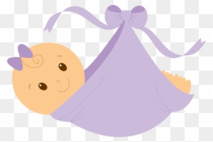Infant Baby Shower Girl Clip Art - Baby Shower Clip Art Girl