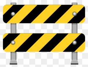 Yellow Road Barricade Png Clip Art - Road Signs Png