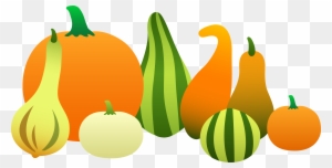 Autumn - Clip Art Fall Gourds