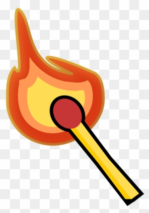 Match Clipart On Fire - Lit Match