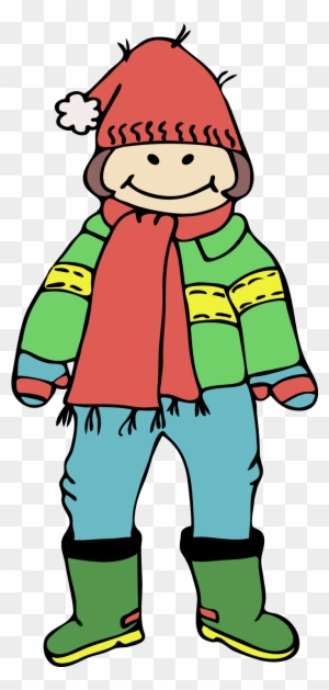 Boy Clipart Winter Clothes - Wearing Jacket Clipart