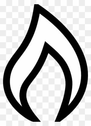 Flame Clipart Simple - Natural Gas Clipart Black And White