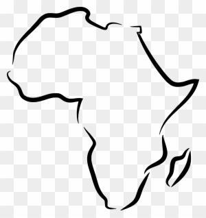 Earth Clipart Black And White Africa - Africa Outline Tattoo Design