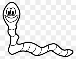 Earth Worm Clip Art - Worms Coloring Page