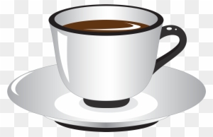 White And Black Coffee Cup Png Clipart - Coffee Cup