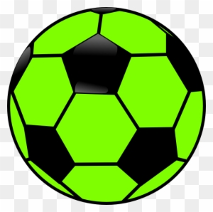Green And Black Soccer Ball Clip Art - Green And Black Soccer Ball