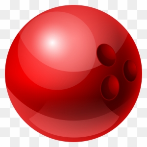 Bowling Ball Clipart - Red Bowling Ball Png