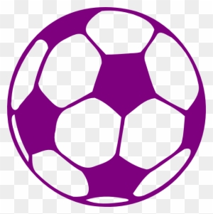 Purple And White Soccer Ball