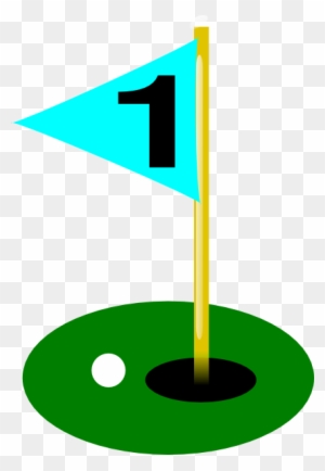 Golf Ball Golf Flag 1st Hole With Ball Clip Art At - Golf Flag Hole 8