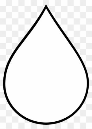 Drops Clipart Teardrop Shape - Rain Drop Coloring Page