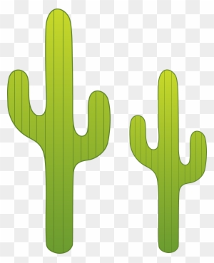 Two Saguaro Cacti Free Clip Art - Saguaro Cactus Clip Art