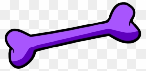 Purple Dog Bone Clip Art At Vector Clip Art - Purple Dog Bone Clipart