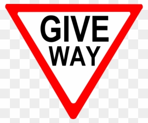 Free Vector Give Way Sign Clip Art - Give Way Sign