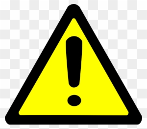 Warning Sign Clipart - Yellow Warning Triangle Icon