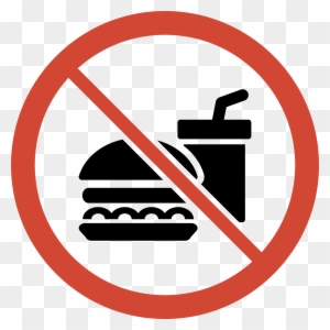 Similar Cliparts - - No Food And Drink Sign