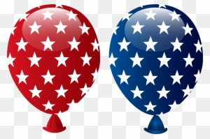 0, - 4th Of July Balloon Clipart