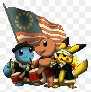 Patriotic Pokemon By Yatagarasu-san - Pokemon 4th Of July