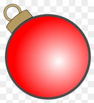 Xmas Ornaments Thin Outline Clipart - Christmas Ball Ornament Vector
