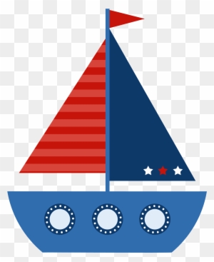 Sailing Boat Clipart Themed - Sailboat Clipart