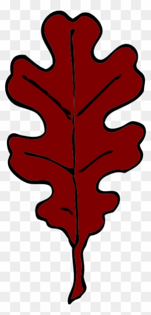Oak - Leaf - Clipart - Red Oak Leaf Clip Art