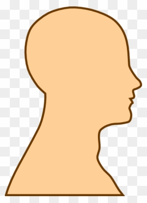 Head Outline Clip Art At Clker - Side View Of Face Clipart