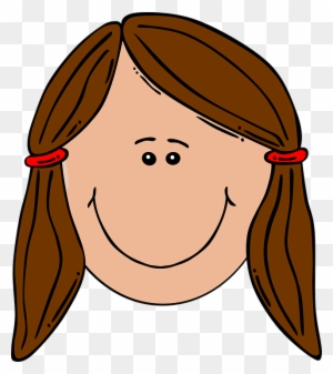 Girl Head Clipart - Sad Girl Face Cartoon